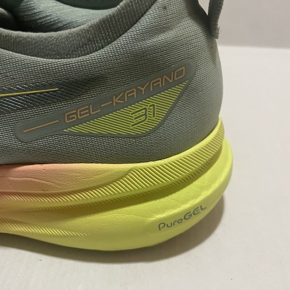 Asics Gel-Kayano 30 & 31 Mens 14 Orange Green Athletic Running Shoes Sneakers main image 10
